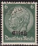 Germany 1933 Von Hindenburg 6 Pfennig Verde Scott 419. Alemania 1933 419 El. Subida por susofe